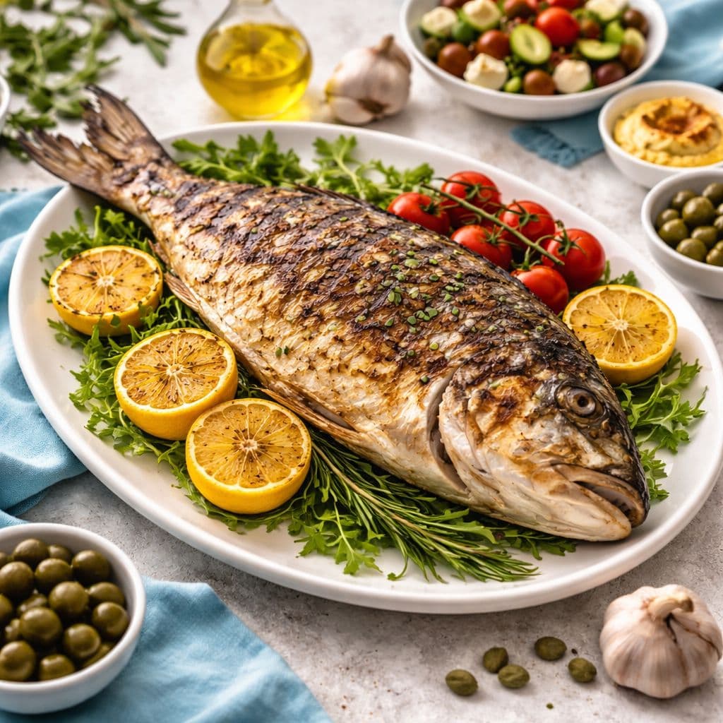 Dentex from the grill